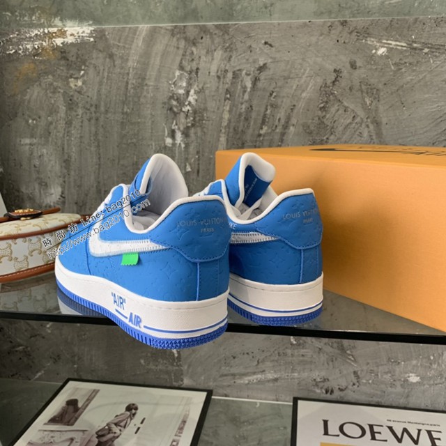 LV路易威登男士休閒運動鞋 Nike X Lv世紀大聯名22親友限定款運動板鞋 dx3150